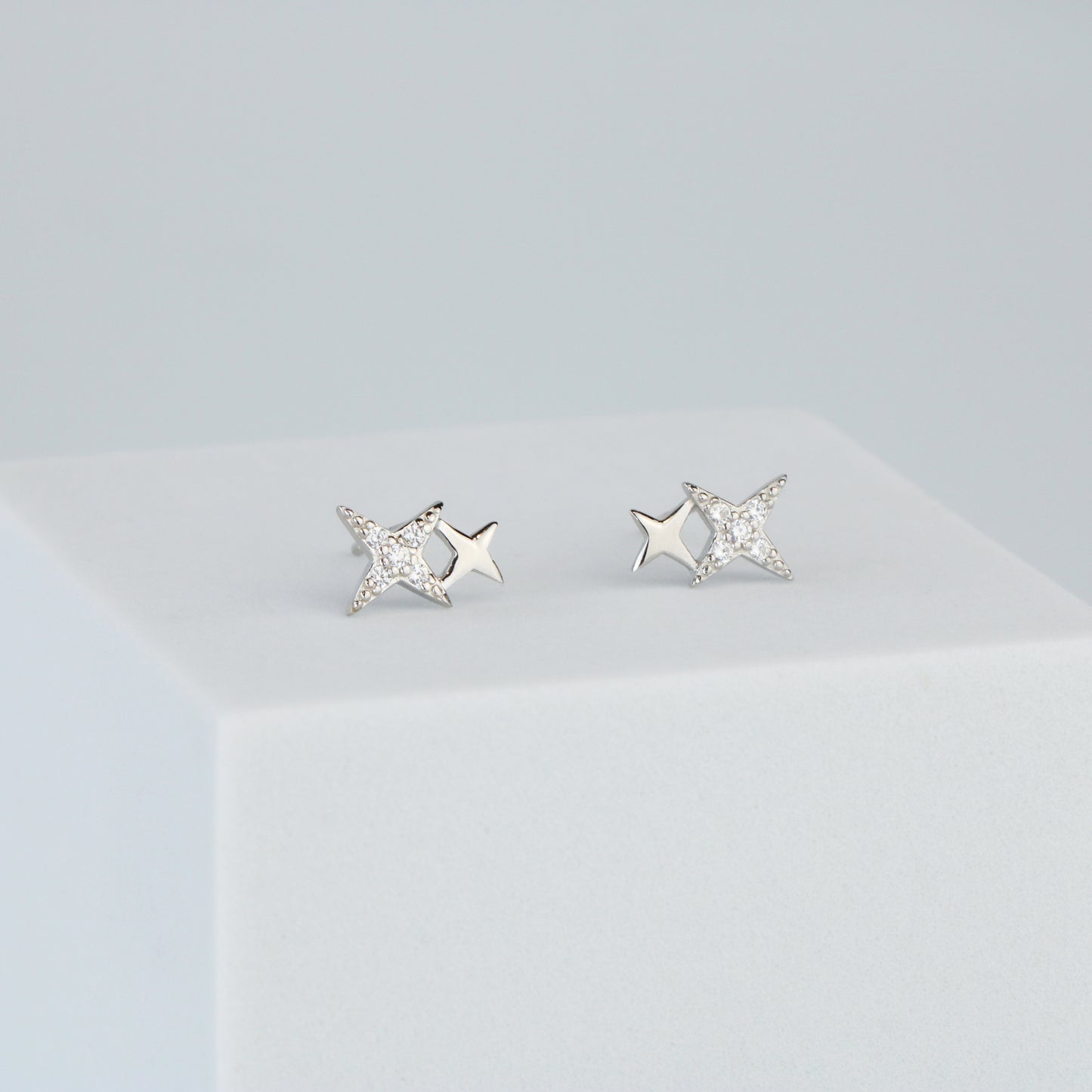 Twinkling Star Stud Earrings