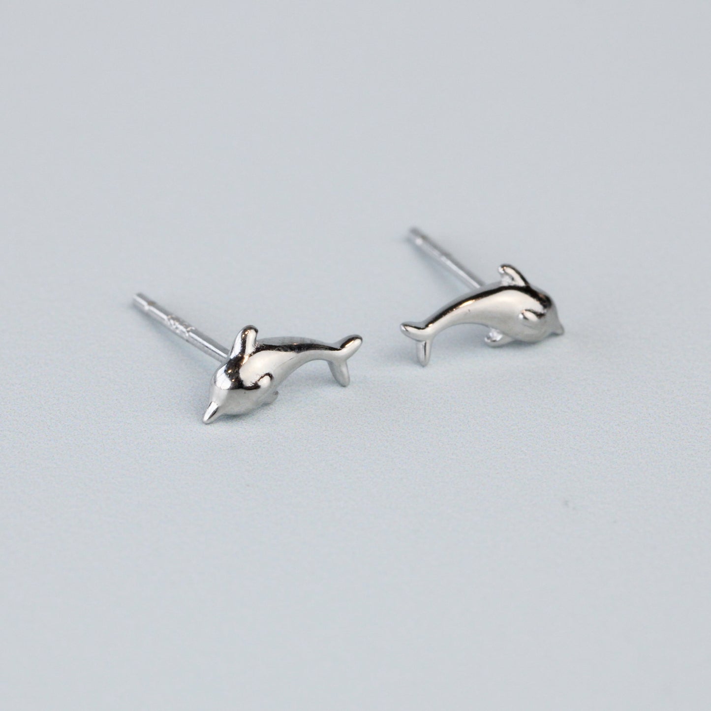 Tiny Dolphin Stud Earrings