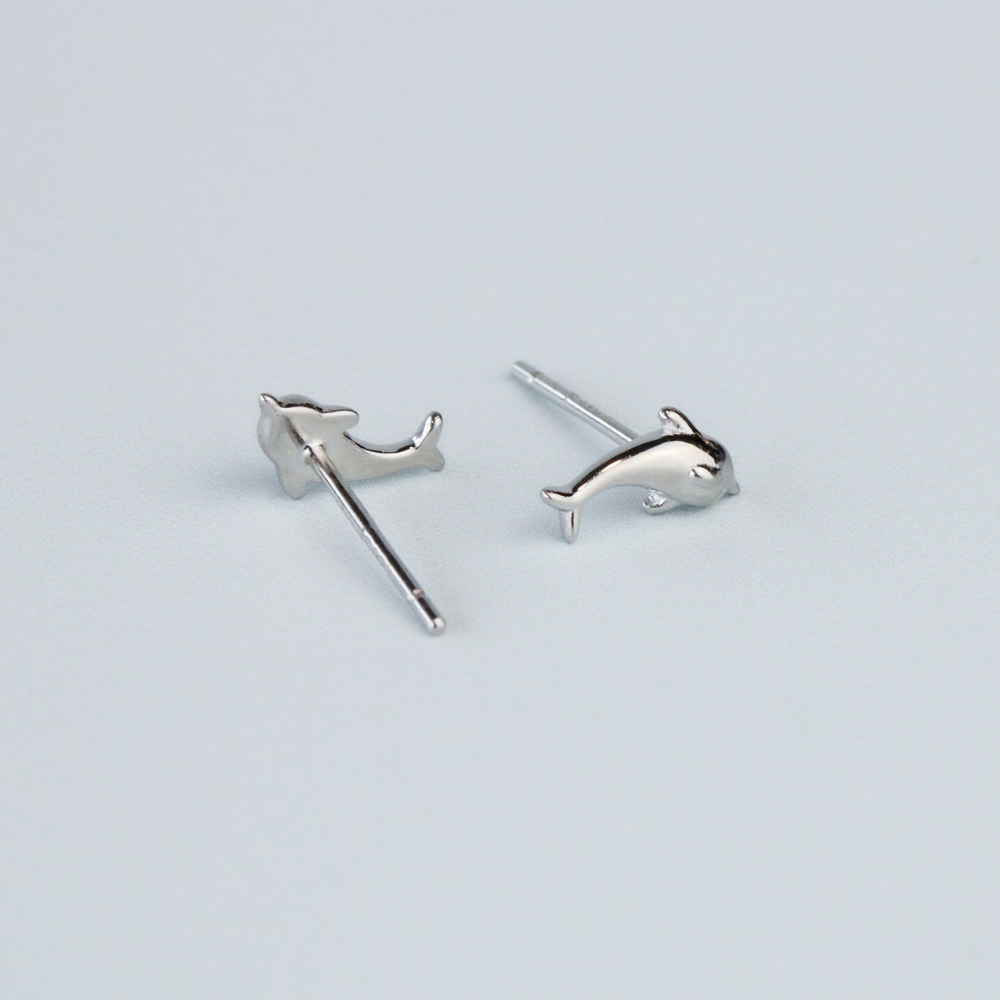 Tiny Dolphin Stud Earrings