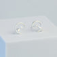 Cat and Crescent Moon Stud Earrings