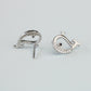 Sparkly Whale Stud Earrings