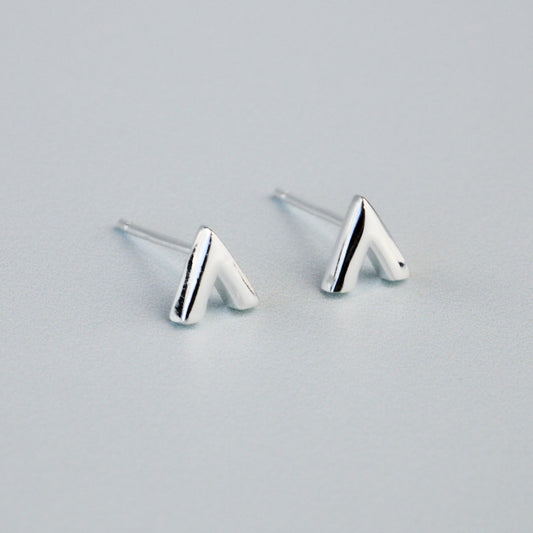 V Shape Stud Earrings
