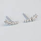 Tiny Star Ear Climber Stud Earrings