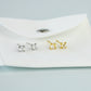 Tiny Crystal Stud Earrings
