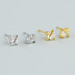 Tiny Crystal Stud Earrings