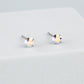 Iridescent Crystal Stud Earrings