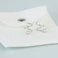 White Crystal Spiral Earrings
