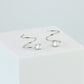 White Crystal Spiral Earrings
