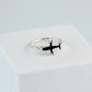 Black Plane Adjustable Ring