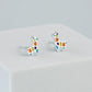 Geometric Llama Stud Earrings