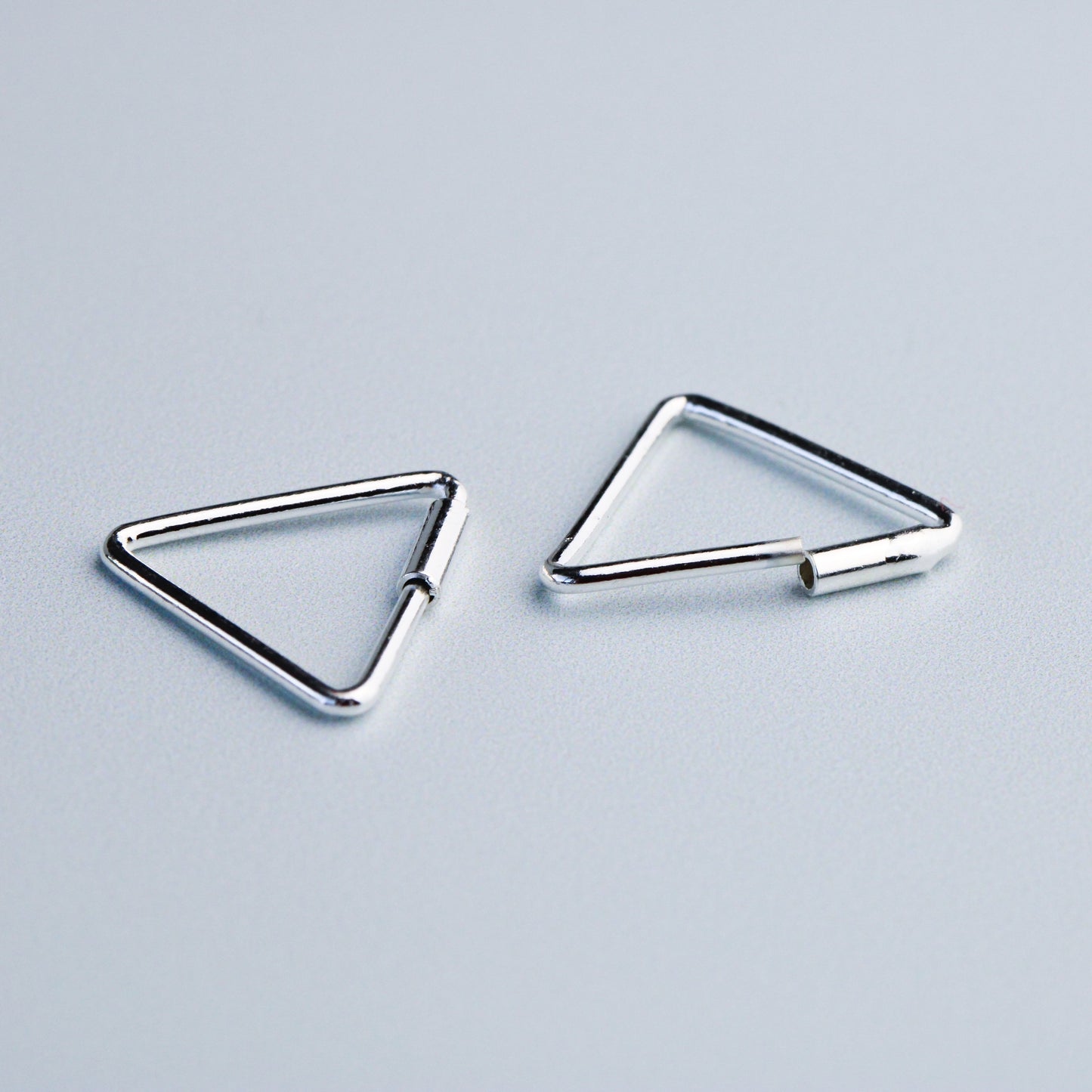 Square or Triangle Shape Hoop Earrings