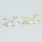 Pearl Spiral Earrings