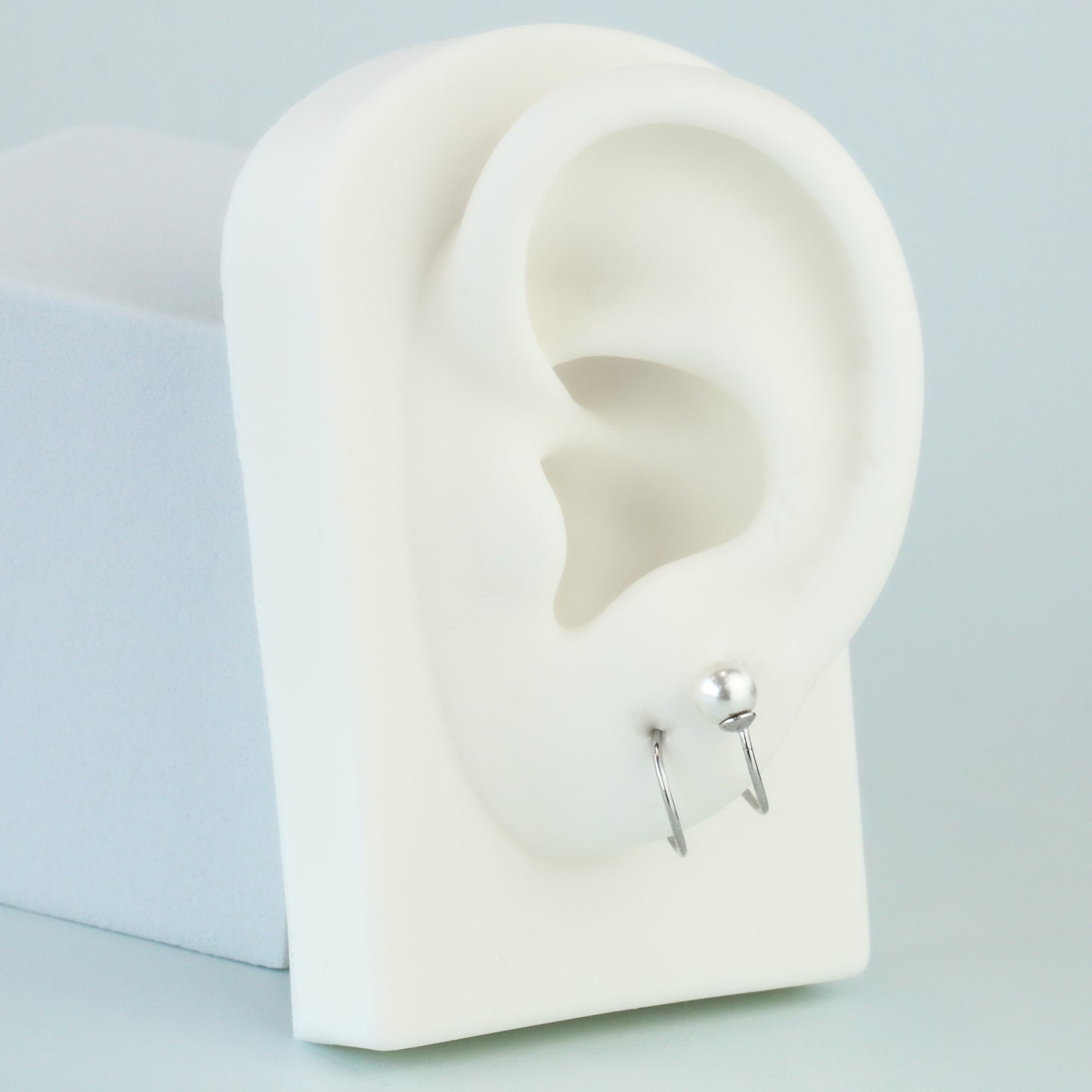 Pearl Spiral Earrings