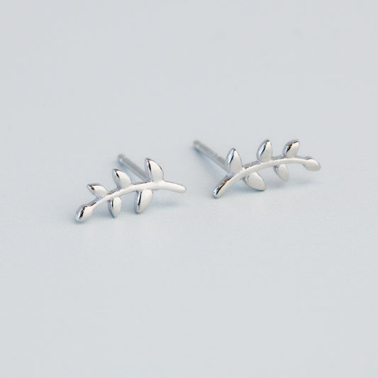 Curved Branch Stud Earrings
