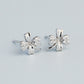 Sparkly Four Leaf Clover Stud Earrings