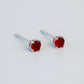 Red Crystal Stud Earrings