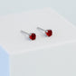 Red Crystal Stud Earrings