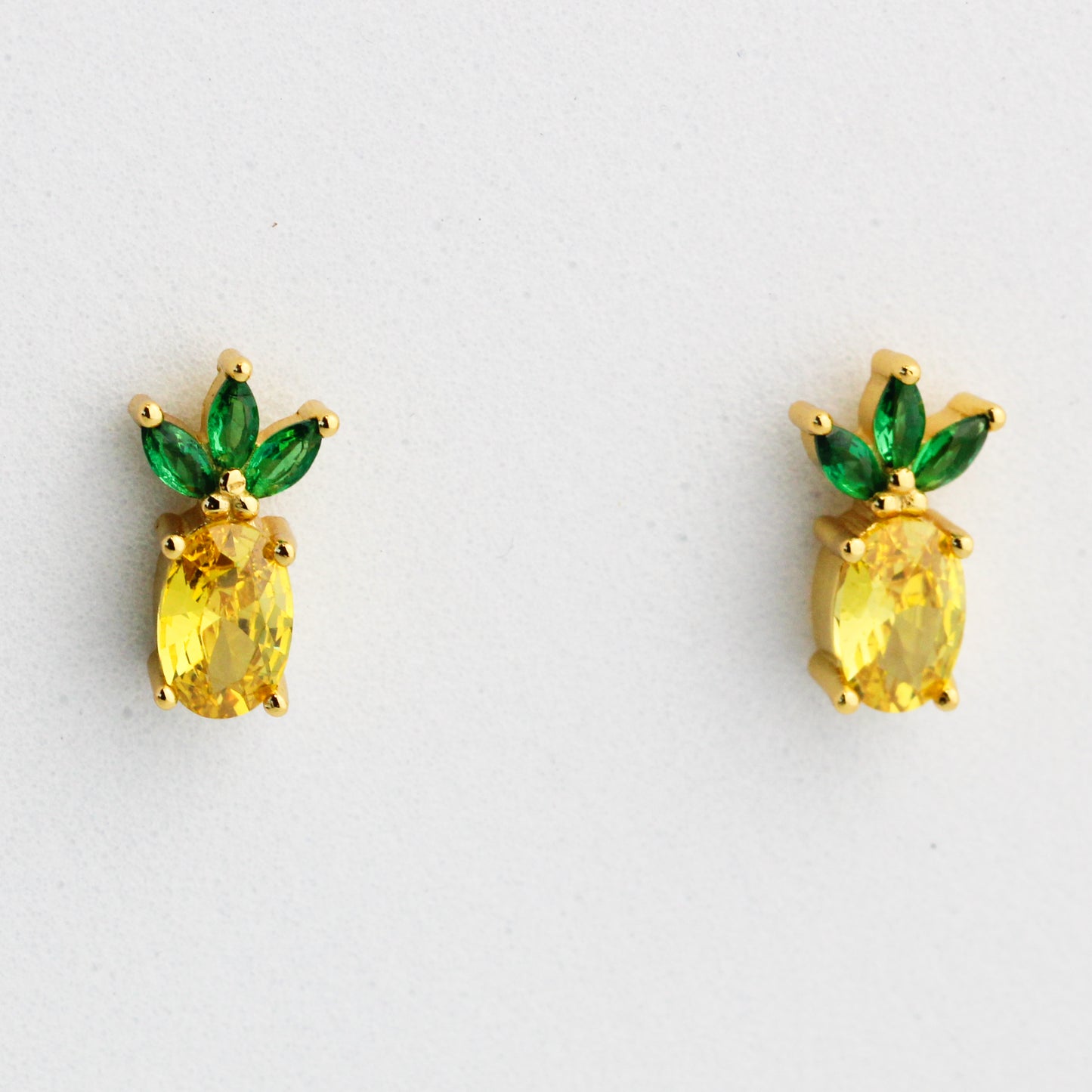 Crystal Pineapple Stud Earrings