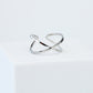 Double Band Crossover Ring