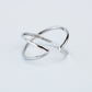 Double Band Crossover Ring