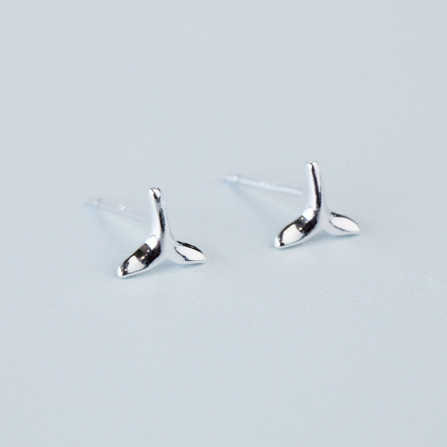 Fish Tail Stud Earrings