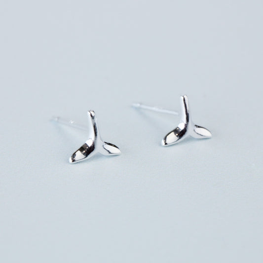 Fish Tail Stud Earrings