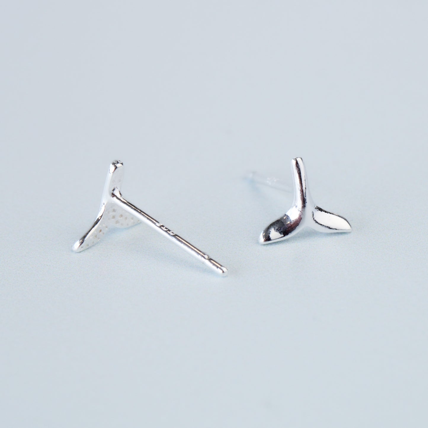 Fish Tail Stud Earrings