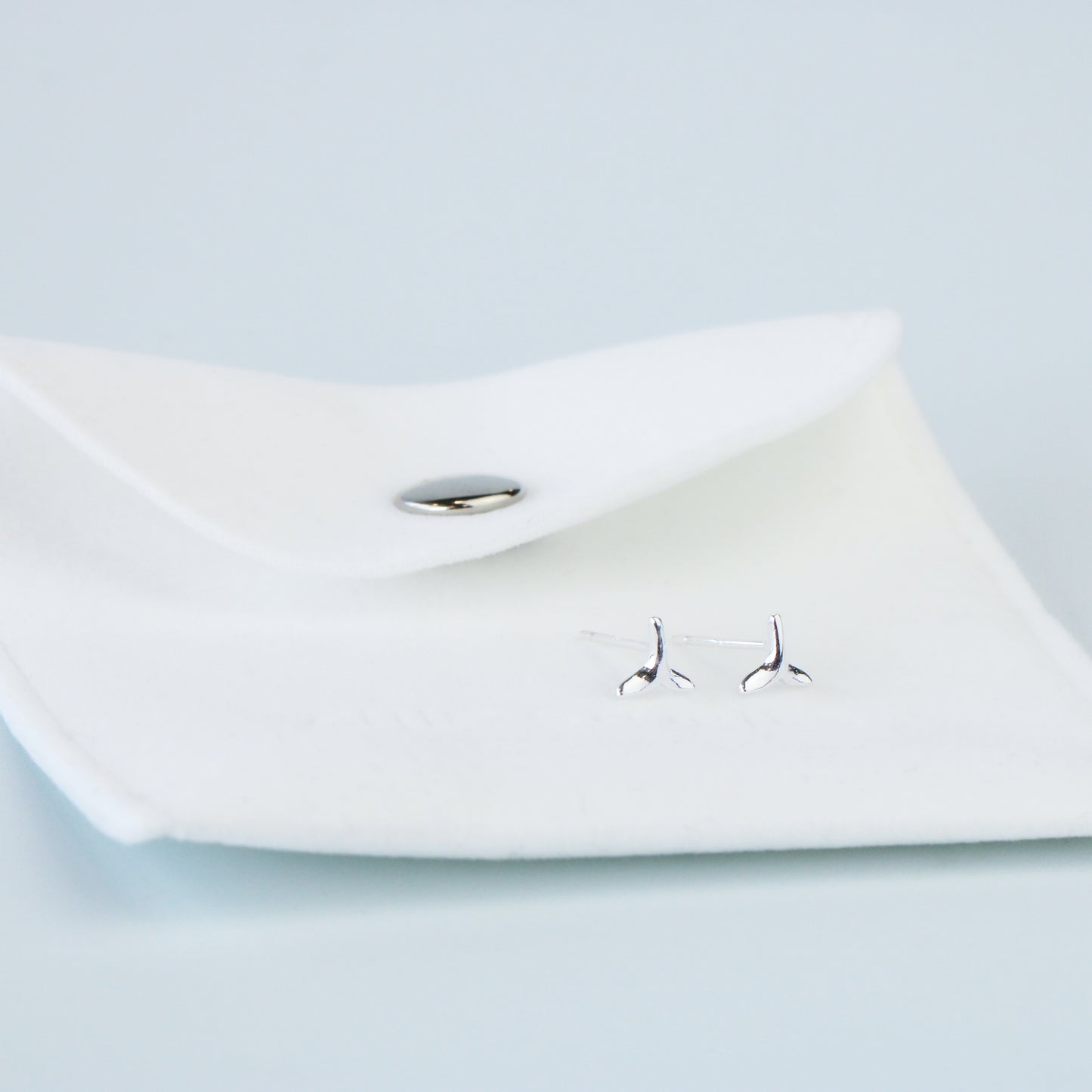 Fish Tail Stud Earrings