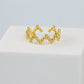 Bubble Band Zig Zag Ring