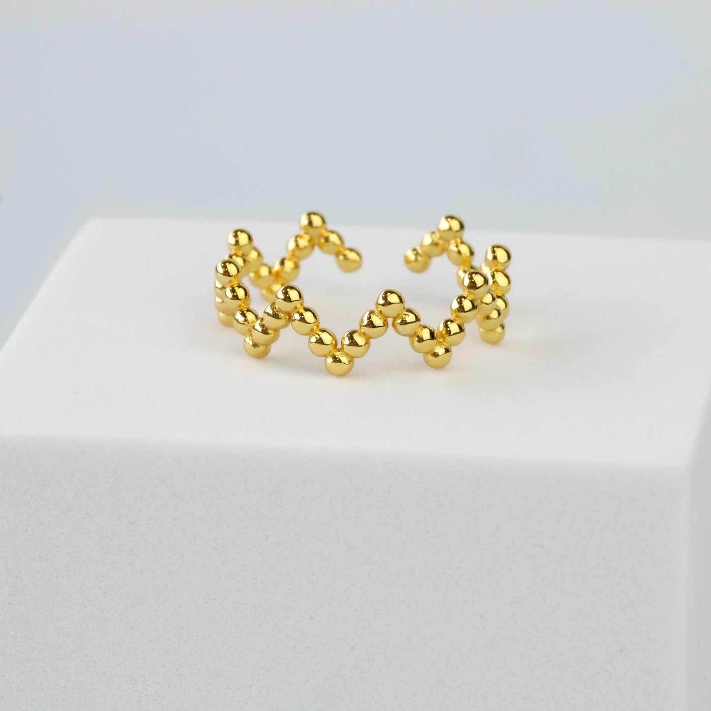 Bubble Band Zig Zag Ring