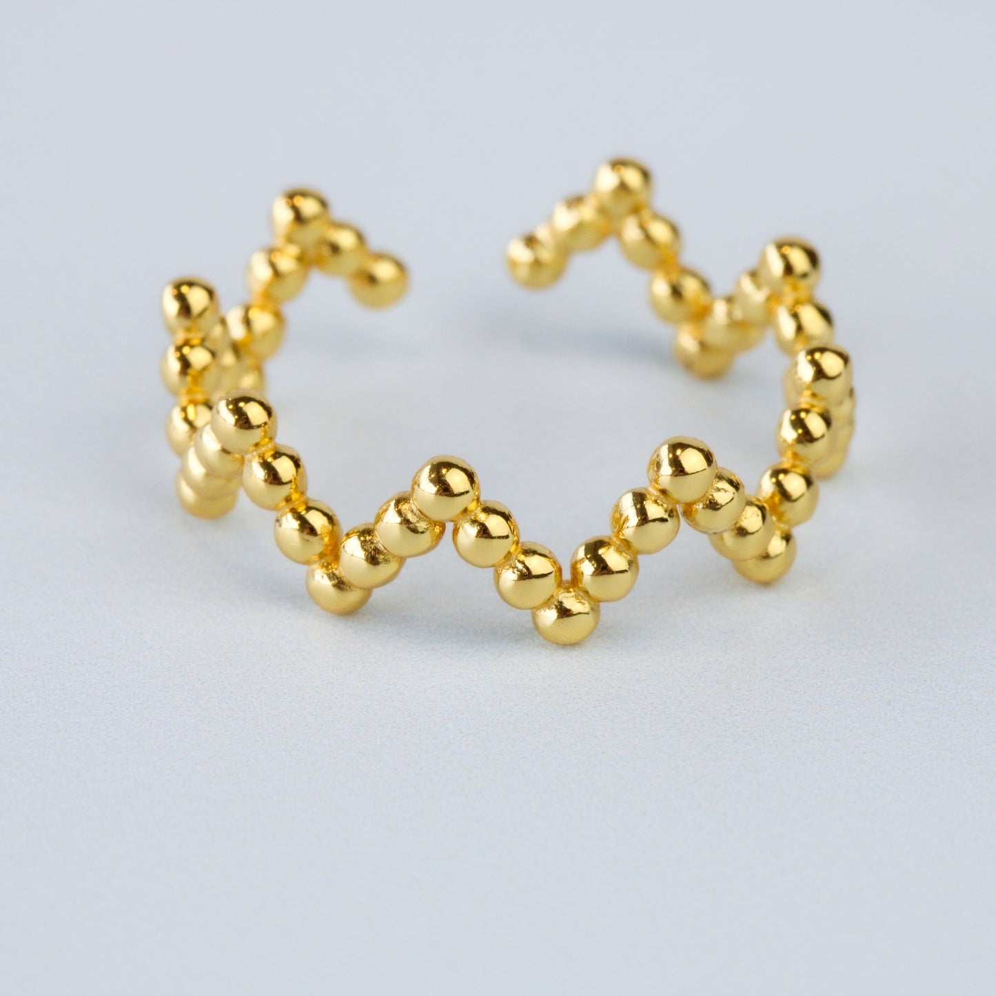 Bubble Band Zig Zag Ring