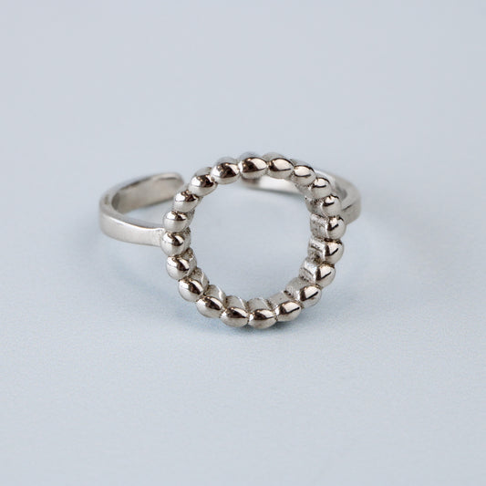 Circle Detail Adjustable Ring
