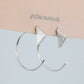 Geometric Open Hoop Earrings