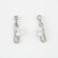 Pearl Safety Pin Earrings