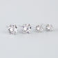 White Crystal Stud Earrings