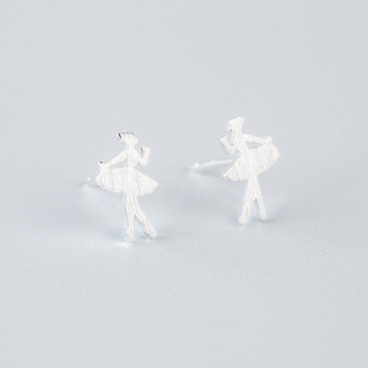 Ballerina Stud Earrings