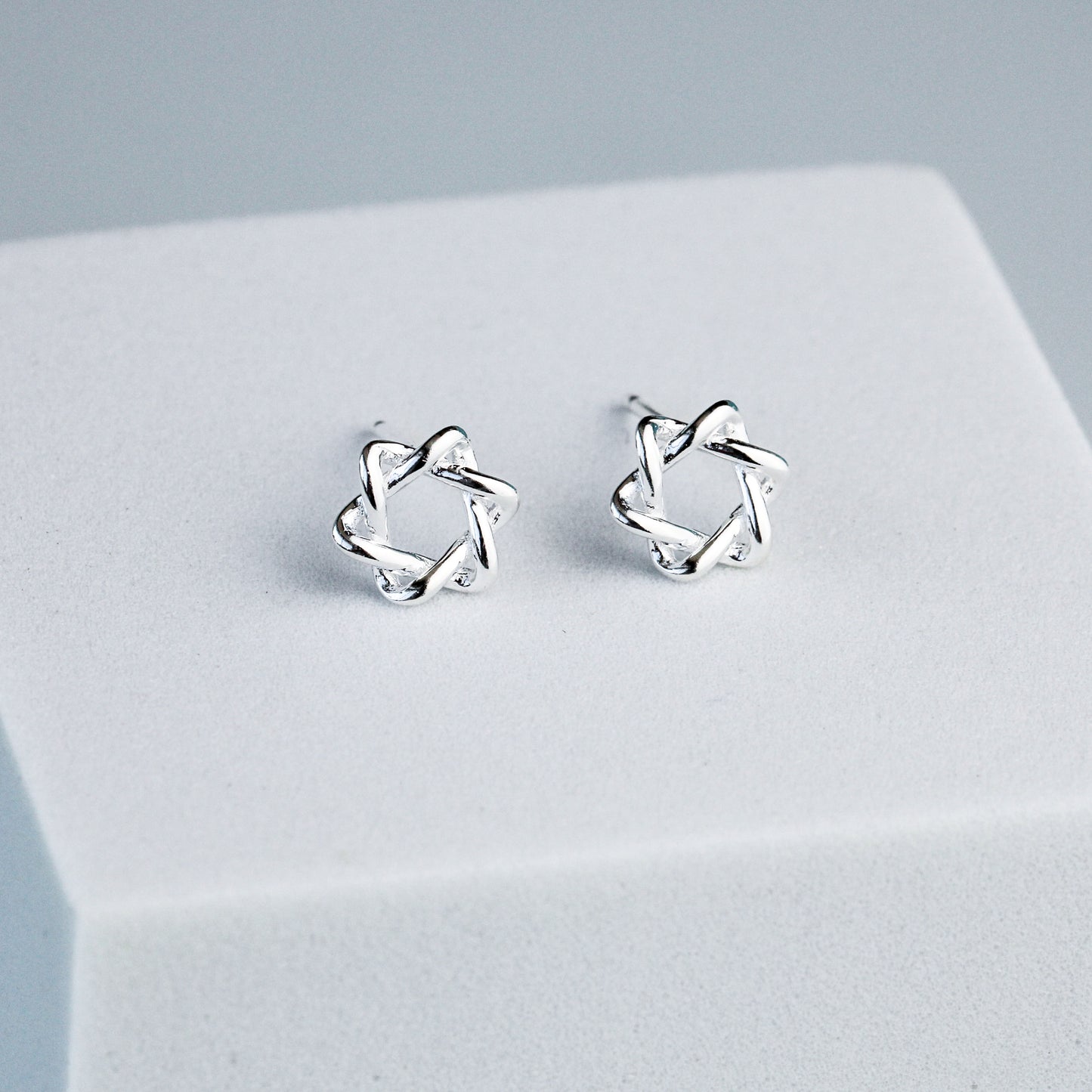 Twisted Star Stud Earrings