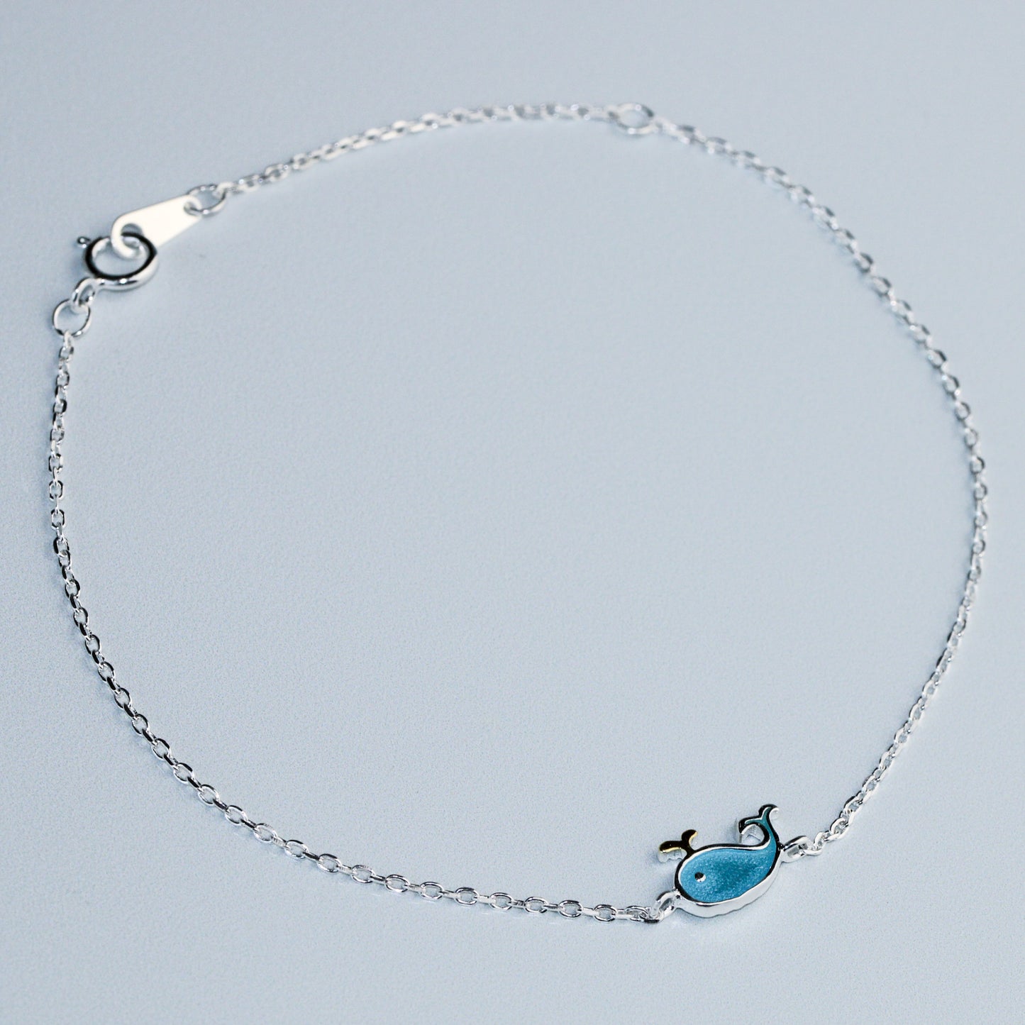 Sterling Silver Whale Bracelet