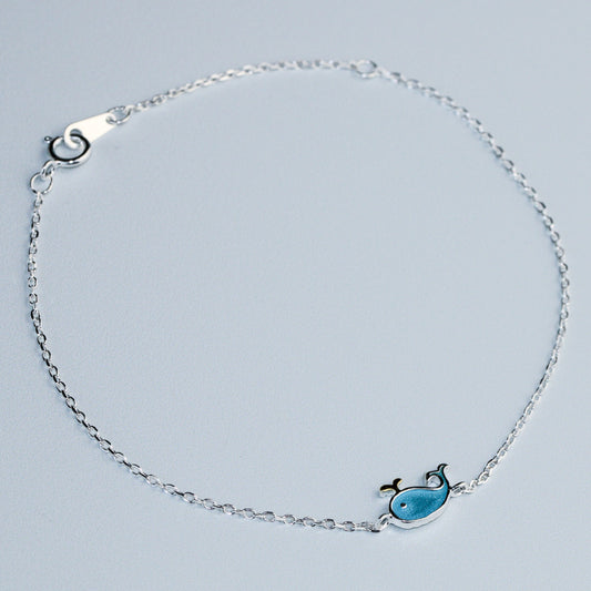 Blue Whale Charm Bracelet