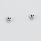 Engraved Skull Stud Earrings