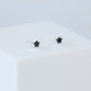 Black Star Stud Earrings