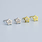 Tiny Sparkly Star Stud Earrings