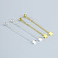 Screw Back Star Threader Earrings