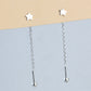 Screw Back Star Threader Earrings