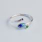 Colourful Leaf Adjustable Ring