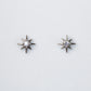 Star Stud Earrings with Tiny Crystal Detail