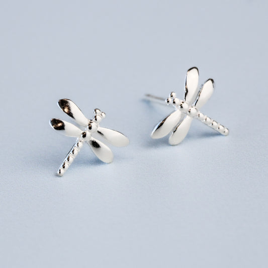Dainty Dragonfly Stud Earrings