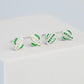 Crystal Cactus Stud Earrings