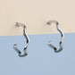 Wavy Open Hoop Earrings