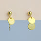 Circle Dangle Stud Earrings